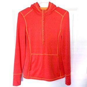 REI Lightweight Snap Button Hooded Long Sleeve